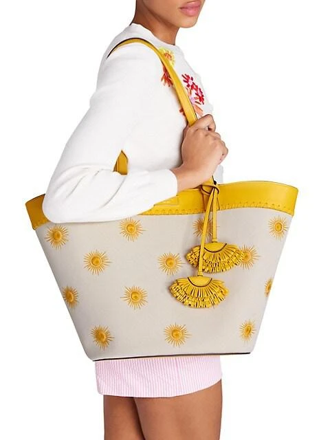 商品Kate Spade|The Pier Embroidered Sun Tote,价格¥842,第2张图片详细描述