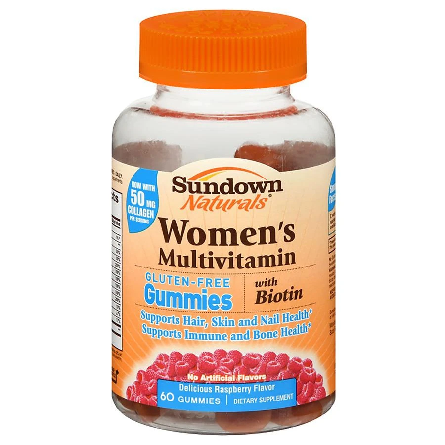 商品Sundown Naturals|Women's Multivitamin with Biotin Gluten-Free Gummies,价格¥76,第1张图片