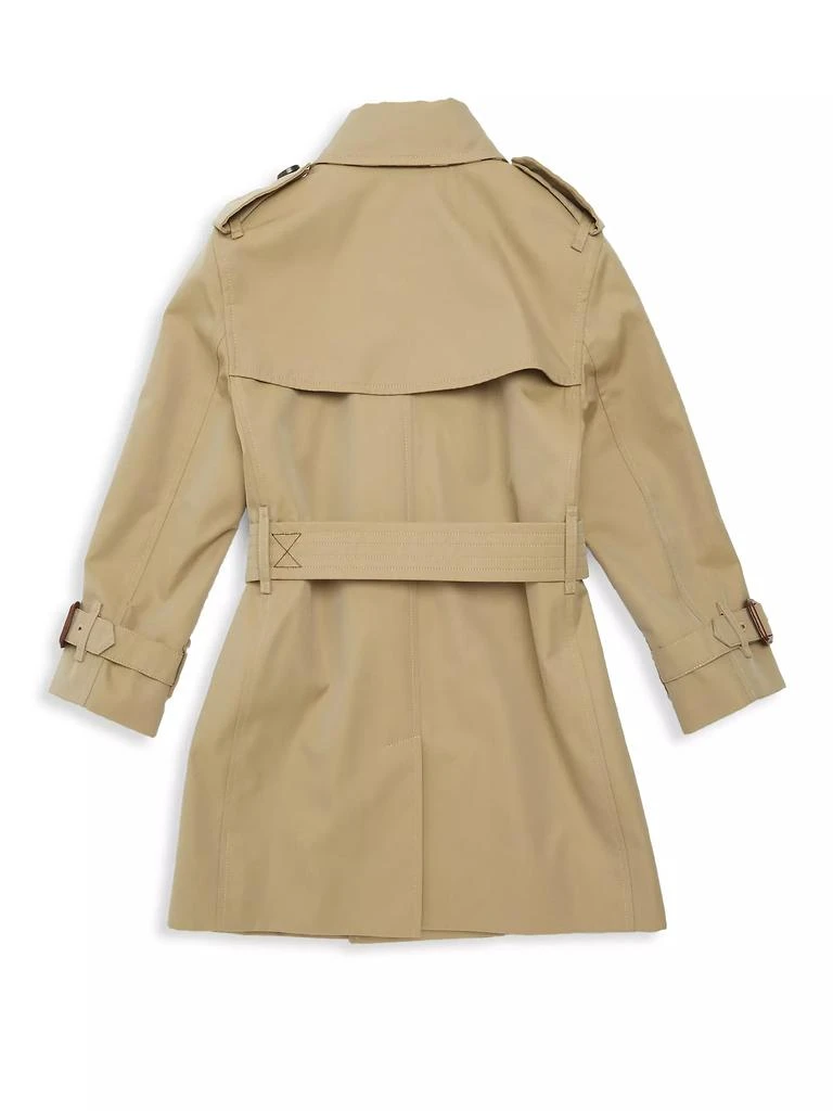 商品Burberry|Mayfair 小女童/大女童全棉风衣,价格¥8199,第3张图片详细描述