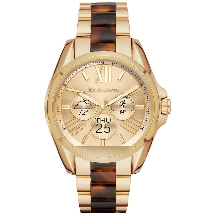 Access Unisex Digital Bradshaw Gold-Tone Stainless Steel & Tortoiseshell-Look Acetate Bracelet Smart Watch 45mm MKT5003 商品