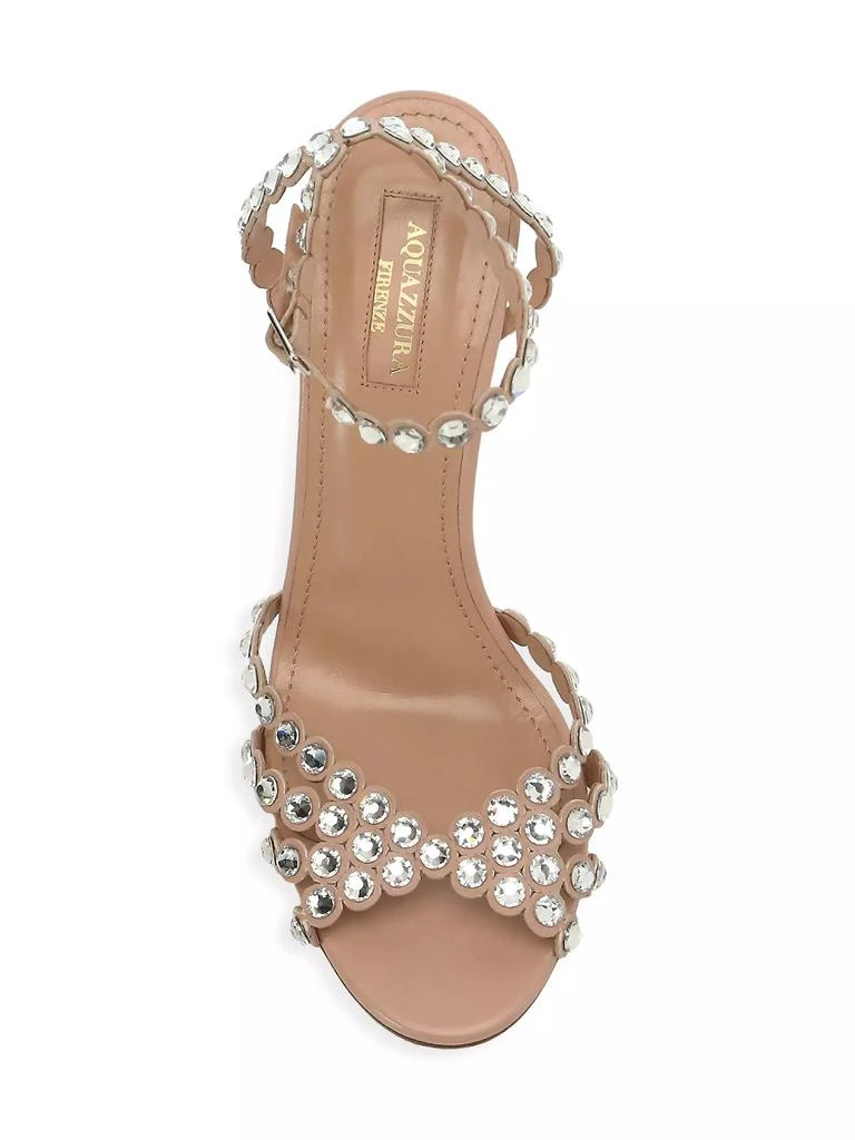 商品Aquazzura|Tequila Crystal-Embellished Leather Sandals,价格¥10861,第5张图片详细描述