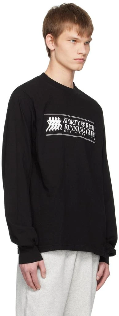 商品Sporty & Rich|Black 94 Running Club Long Sleeve T-Shirt,价格¥615,第2张图片详细描述