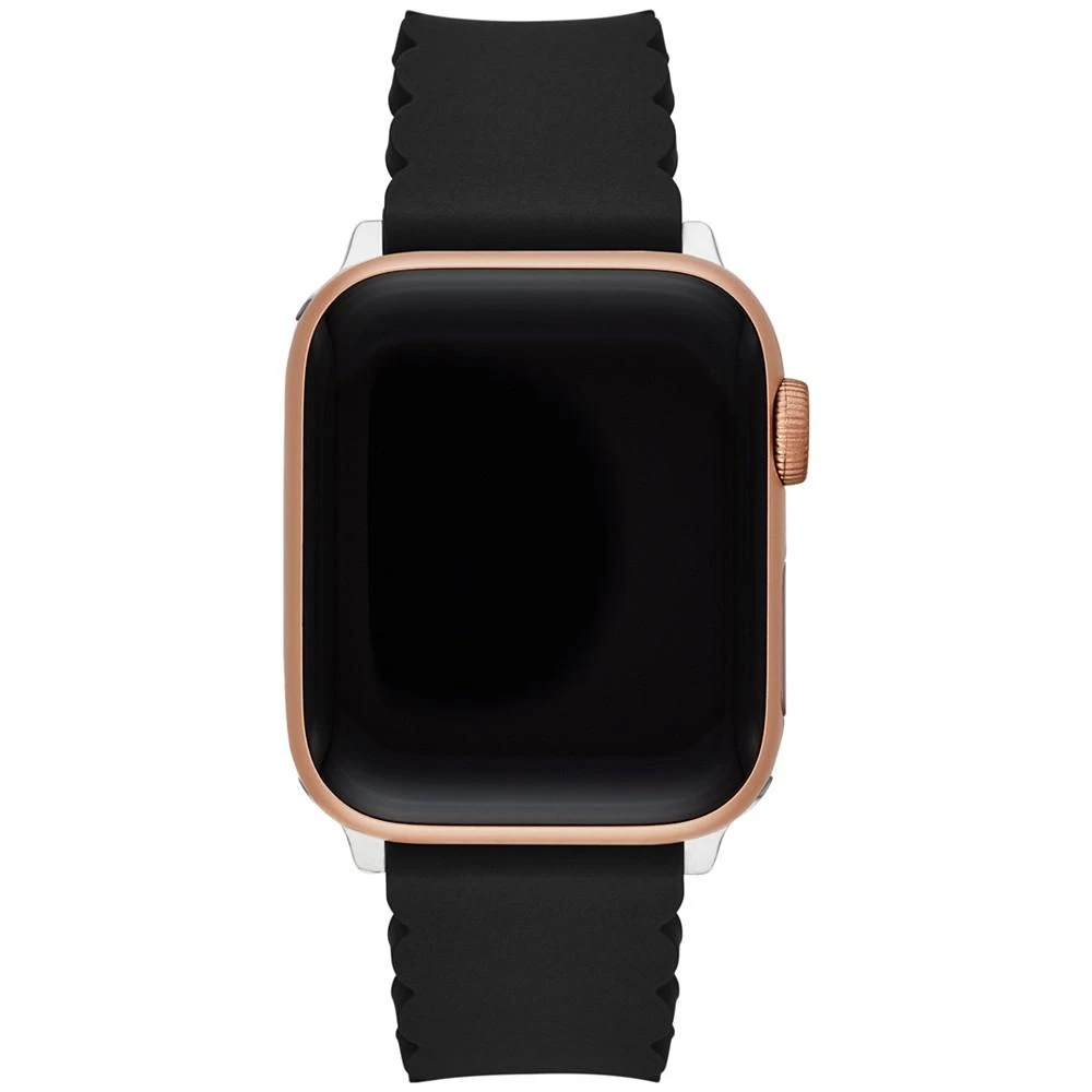 商品Kate Spade|Women's Black Silicone Scallop Apple Watch® Strap,价格¥588,第1张图片