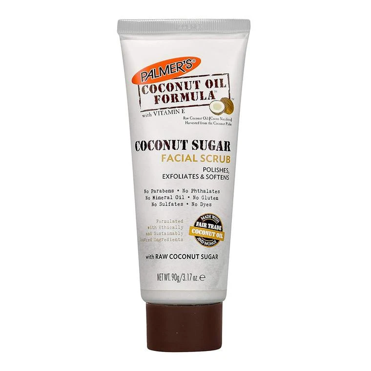 商品Palmers Cocoa Butter|Palmers Coconut Oil Formula Coconut Sugar Facial Scrub, 3.17 Oz,价格¥48,第1张图片
