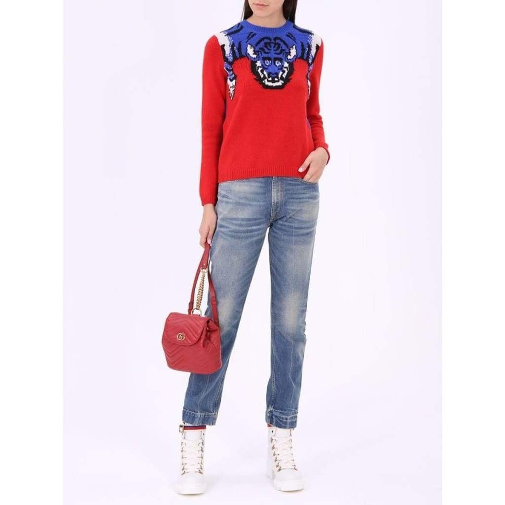 商品Gucci|Tiger Knit Sweater Jumper,价格¥7674,第6张图片详细描述