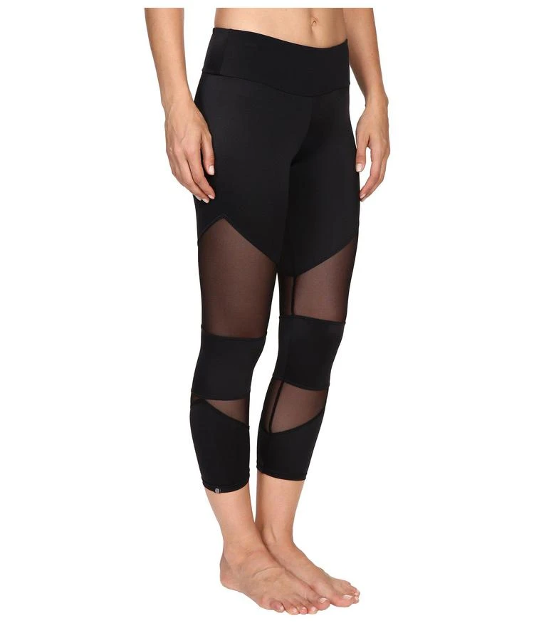 商品Onzie|Black Mesh Cut Out Capris,价格¥359,第4张图片详细描述