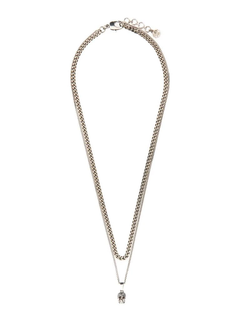 商品Alexander McQueen|DOUBLE CHAIN NECKLACE,价格¥2144,第1张图片