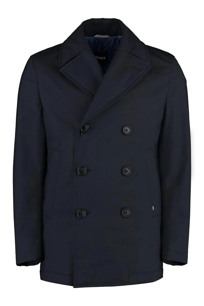 商品Hugo Boss|Boss Hugo Boss Double-Breasted Coat,价格¥2605,第1张图片