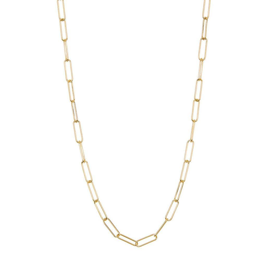 商品ADORNIA|Adornia Paper Clip Chain 14k Yellow Gold Vermeil,价格¥240,第1张图片