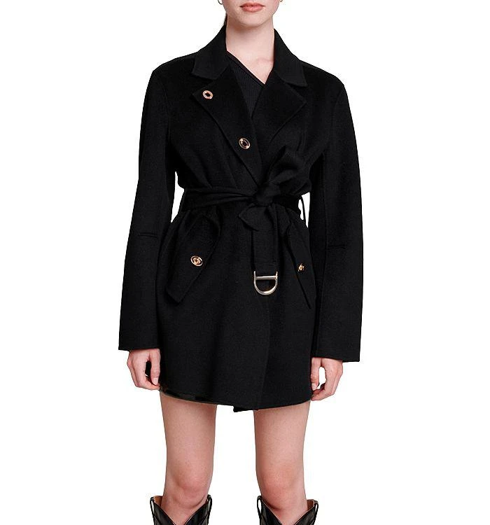 商品Maje|Geovali Belted Tweed Coat,价格¥3017,第1张图片详细描述