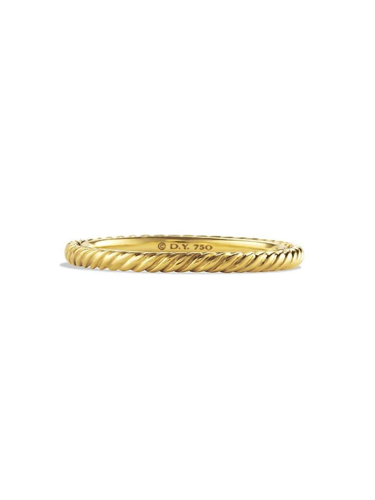 商品David Yurman|Cable Classics Band Ring in 18K Yellow Gold,价格¥5184,第1张图片