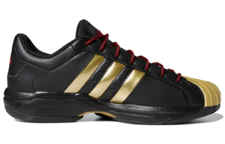 商品[国内直发] Adidas|adidas PRO Model 2G Low 透气 低帮 篮球鞋 男款 黑金,价格¥550,第3张图片详细描述