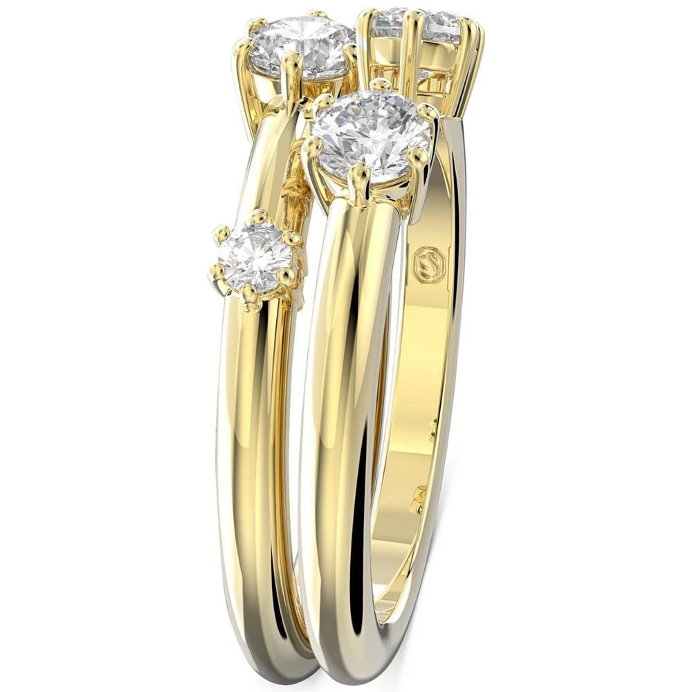 商品Swarovski|Gold-Tone 2-Pc. Set Constella Crystal Ring,价格¥756,第3张图片详细描述