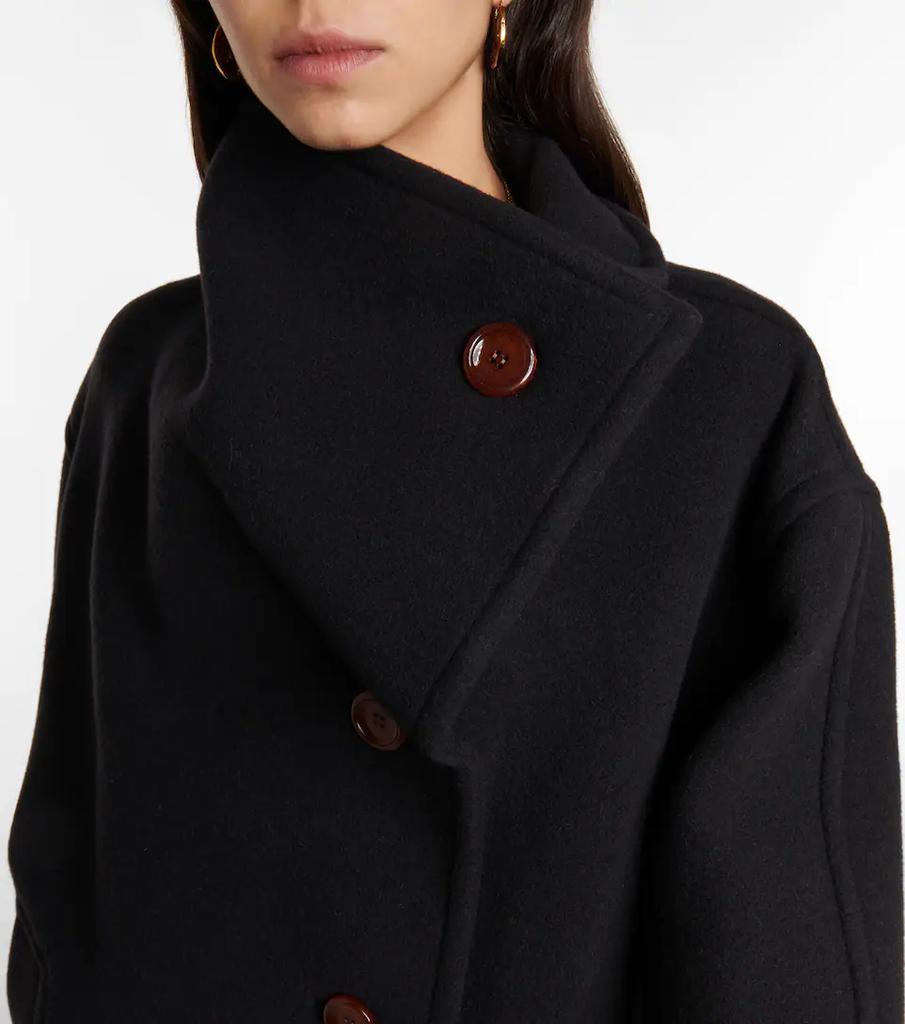 商品Acne Studios|Funnel-neck wool-blend coat,价格¥7343,第6张图片详细描述