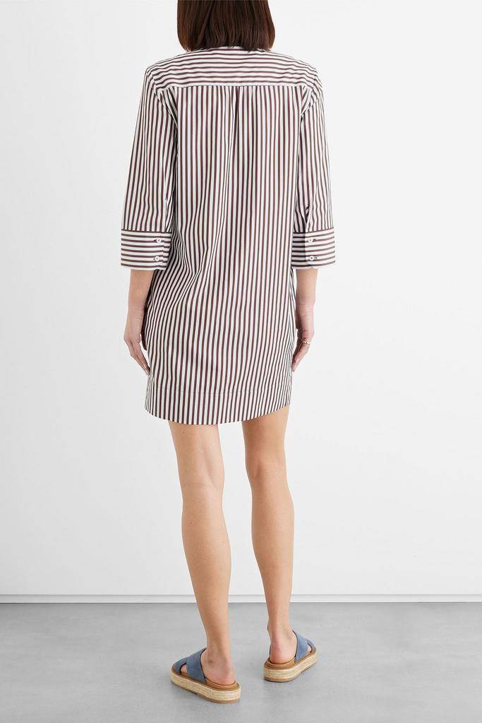 Cleo striped cotton-poplin mini dress商品第3张图片规格展示