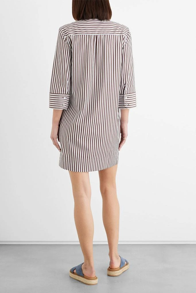 商品IRIS & INK|Cleo striped cotton-poplin mini dress,价格¥963,第3张图片详细描述