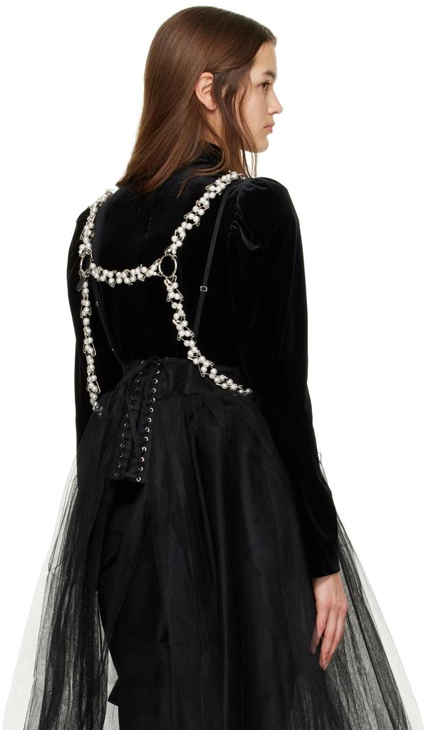 商品Noir Kei Ninomiya|Silver & Pink Pin & Pearl Harness,价格¥2110,第3张图片详细描述