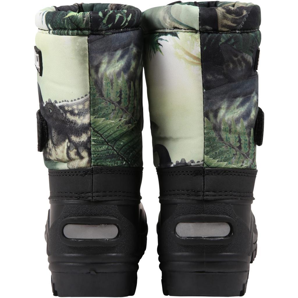 商品MOLO|Molo Multicolor Ski Boots For Boy With Animals,价格¥669,第6张图片详细描述