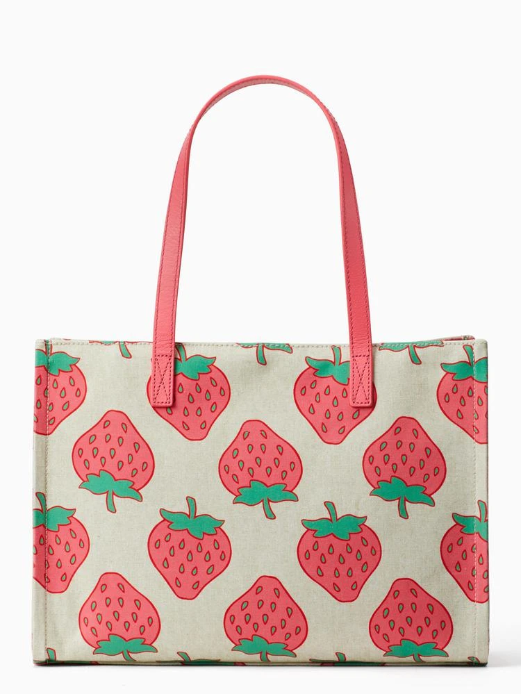 商品Kate Spade|picnic perfect strawberry canvas mega sam,价格¥1459,第5张图片详细描述
