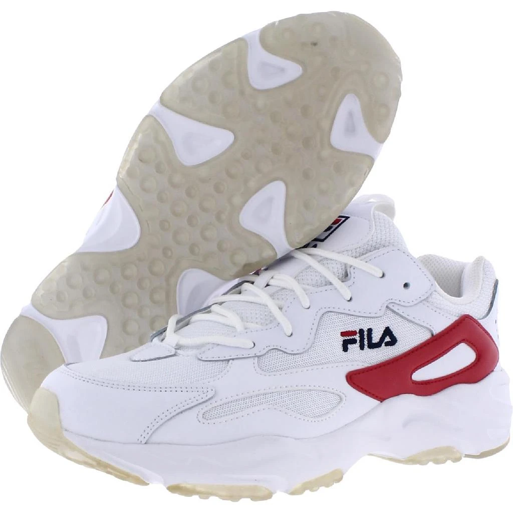 商品Fila|Fila Mens Ray Tracer Leather Lace Up Casual and Fashion Sneakers,价格¥155,第3张图片详细描述