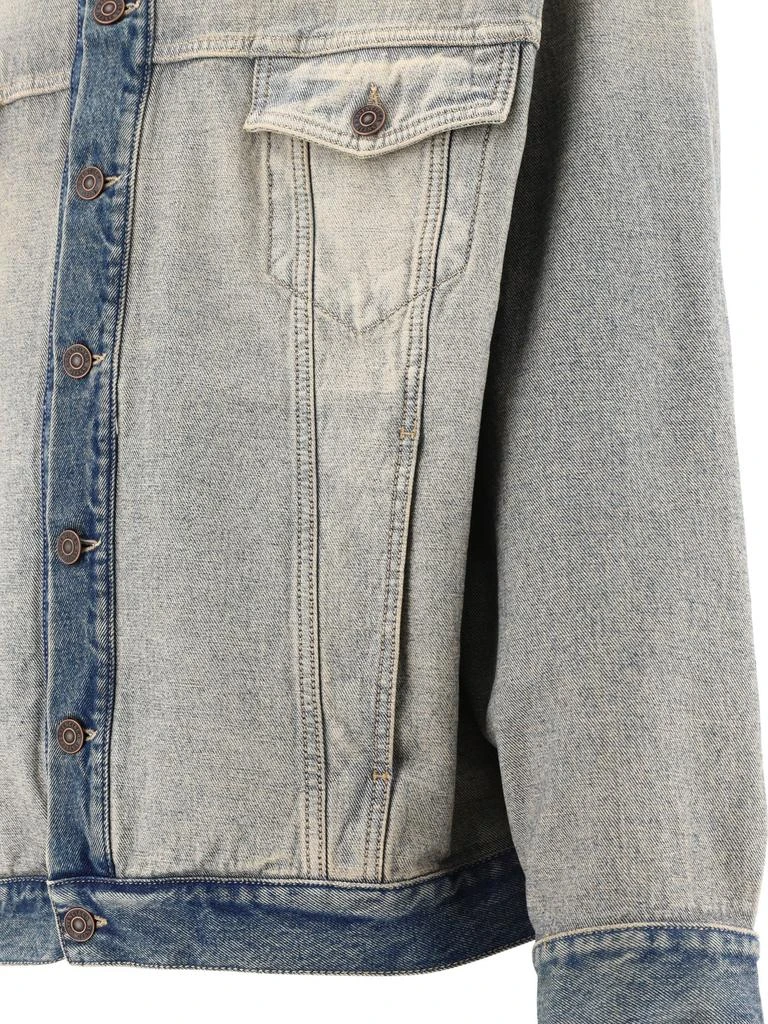 商品Balenciaga|Oversized Denim Jacket Jackets Light Blue,价格¥4503,第4张图片详细描述