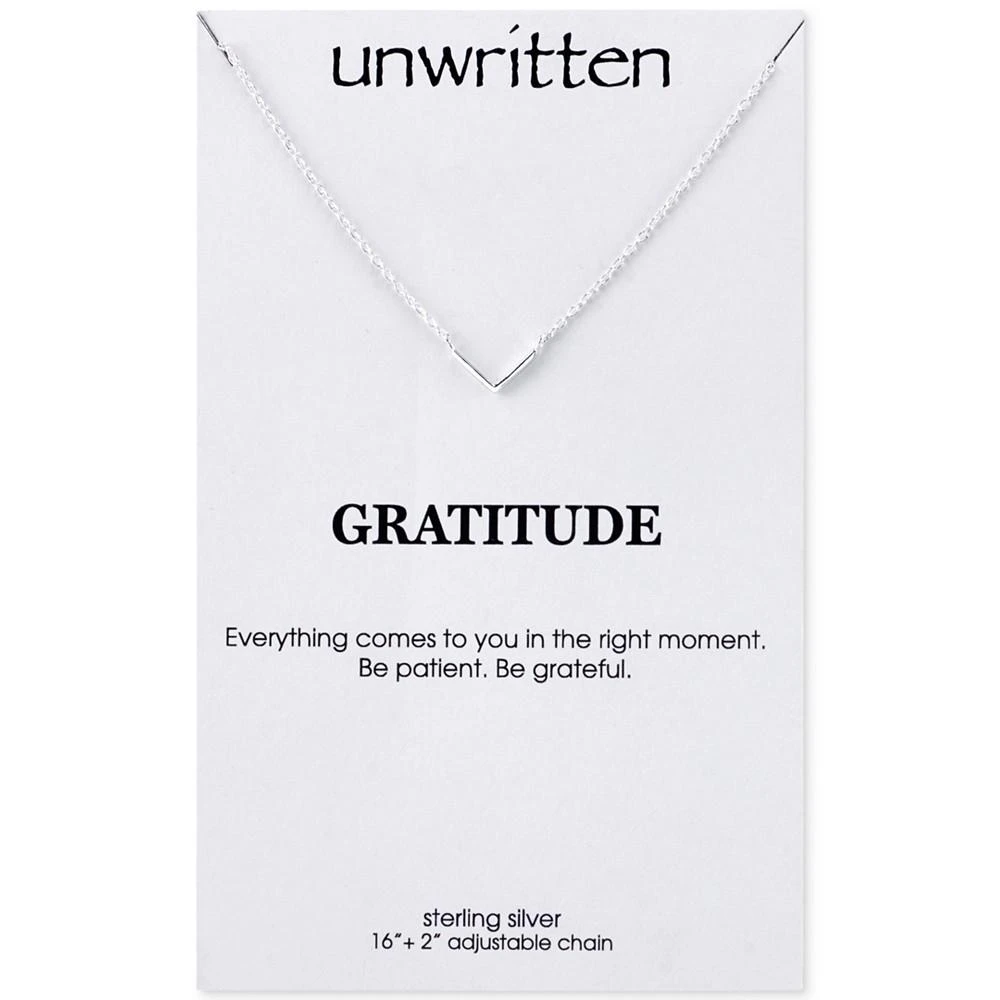 商品Unwritten|Unwritten Mini V-Pendant 项链 in Sterling Silver,价格¥113,第1张图片