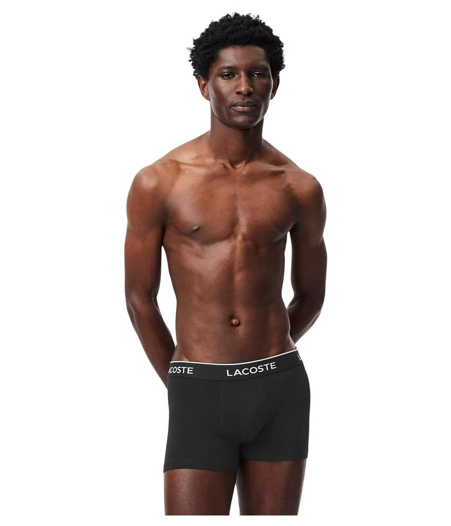 商品Lacoste|Cotton Stretch Essentials Trunks 3-pack,价格¥289,第2张图片详细描述