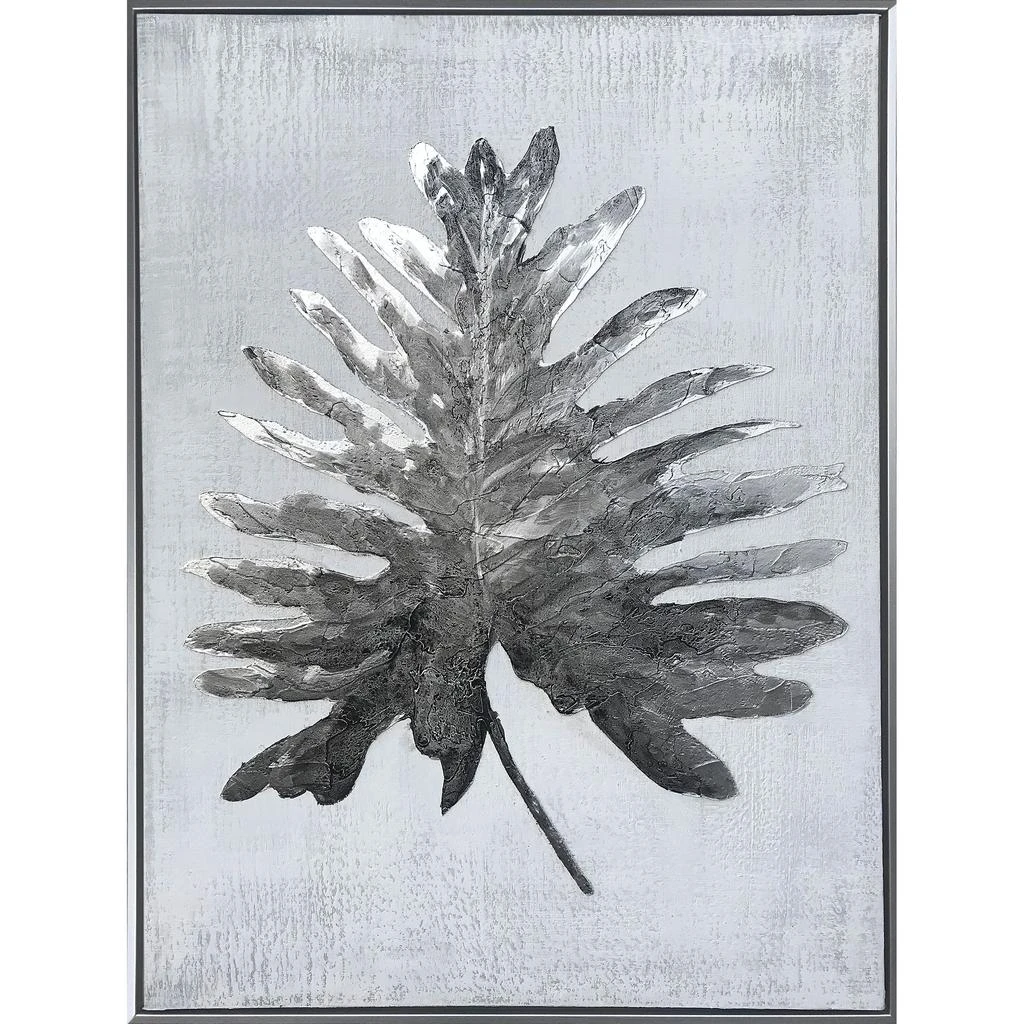 商品Gild Design House|Silver Jungle I Hand Painted Canvas,价格¥902,第1张图片