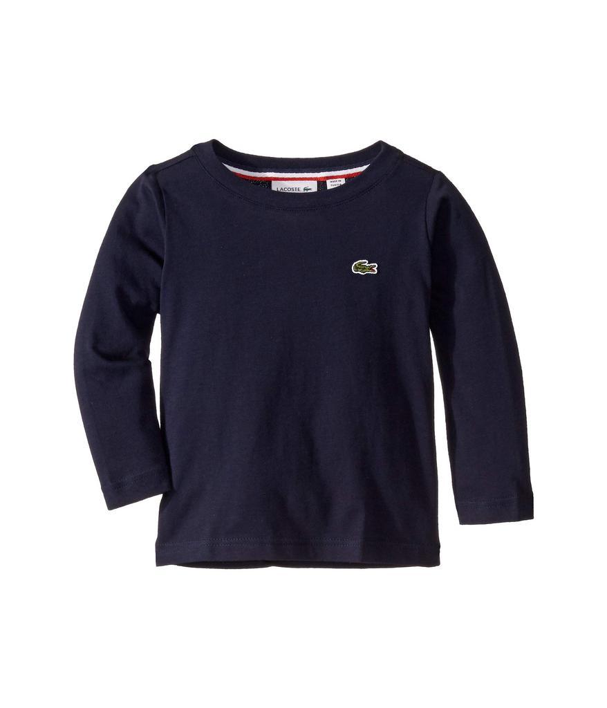商品Lacoste|Long Sleeve Crew Neck Tee Shirt (Toddler/Little Kids/Big Kids),价格¥298-¥336,第1张图片