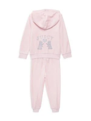 商品Juicy Couture|Girl’s 2-Piece Velour Track Set,价格¥292,第2张图片详细描述