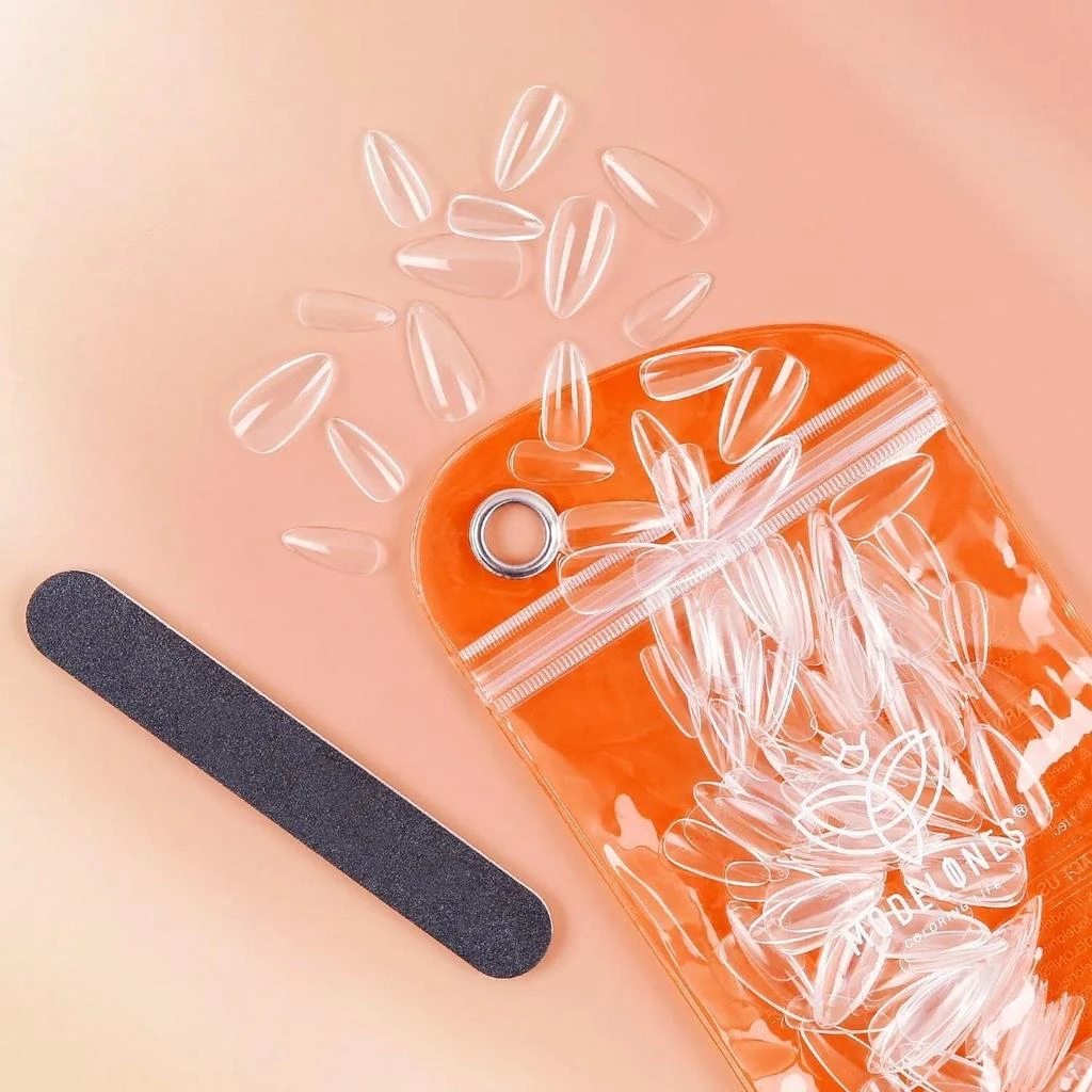 200Pcs Clear Almond Full Cover Nail Tips 商品