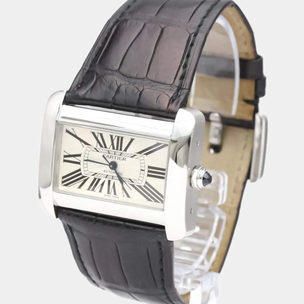 商品[二手商品] Cartier|Cartier Silver Stainless Steel Tank Divan W6300755 Automatic Men's Wristwatch 38 mm,价格¥21925,第1张图片