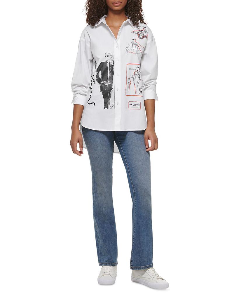 Poplin Button Up Shirt商品第10张图片规格展示