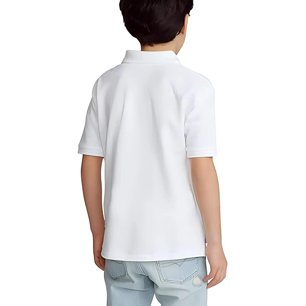 商品[国内直发] Ralph Lauren|Logo刺绣透气纯色短袖T恤 白色 儿童款,价格¥501,第5张图片详细描述