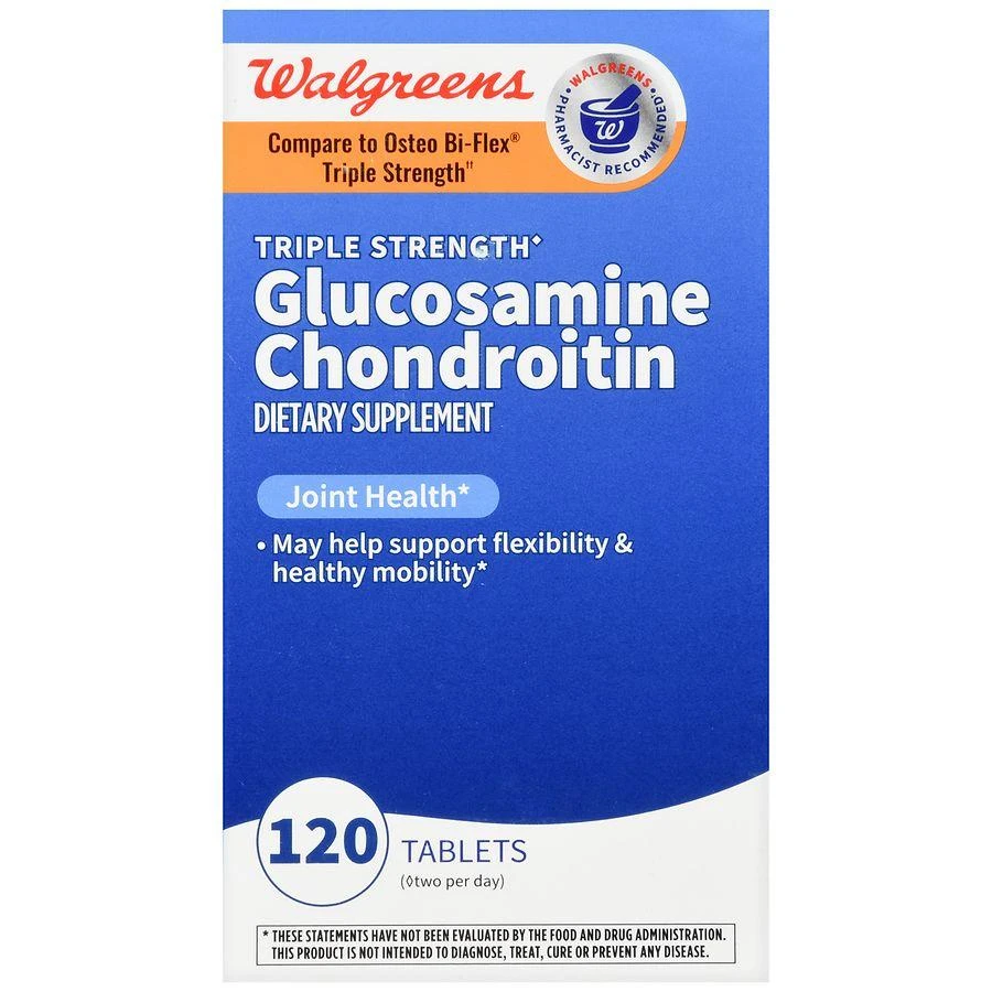 商品Walgreens|Glucosamine Chondroitin Tablets Triple Strength (60 days),价格¥241,第2张图片详细描述