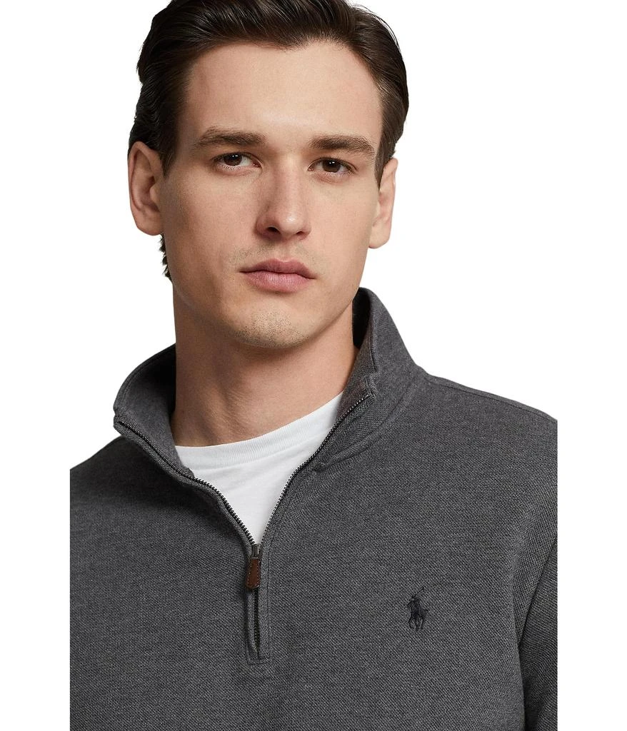 商品Ralph Lauren|Double-Knit Mesh 1/4 Zip Pullover,价格¥817,第3张图片详细描述