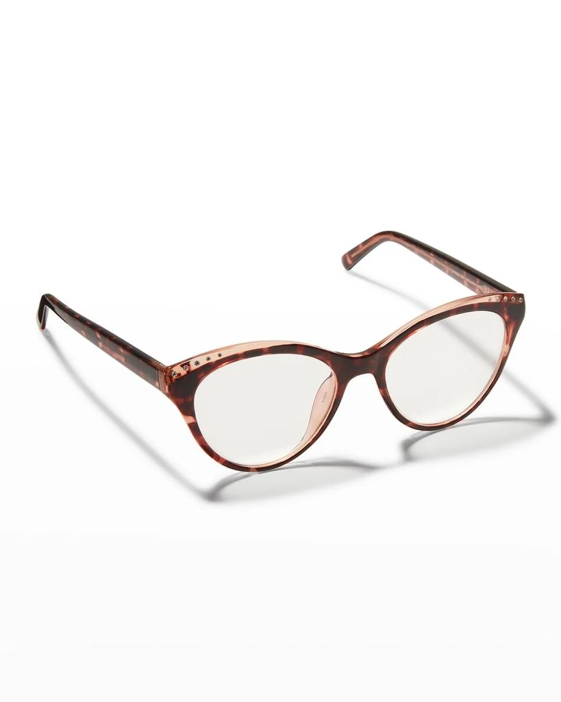 商品Kate Spade|xarabb blue light blocking cat-eye reading glasses,价格¥576,第1张图片