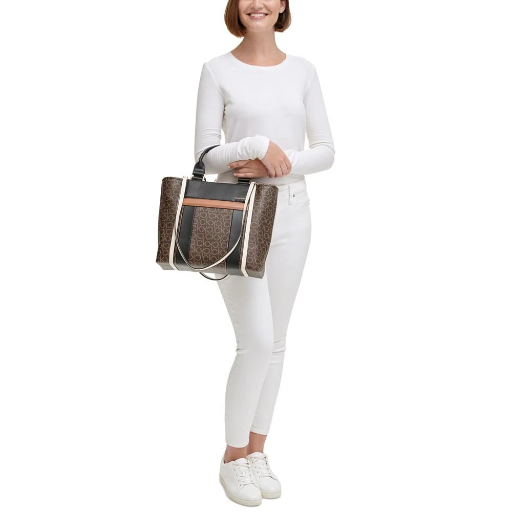 Sol Signature Dual Strap Colorblock Tote Bag 商品