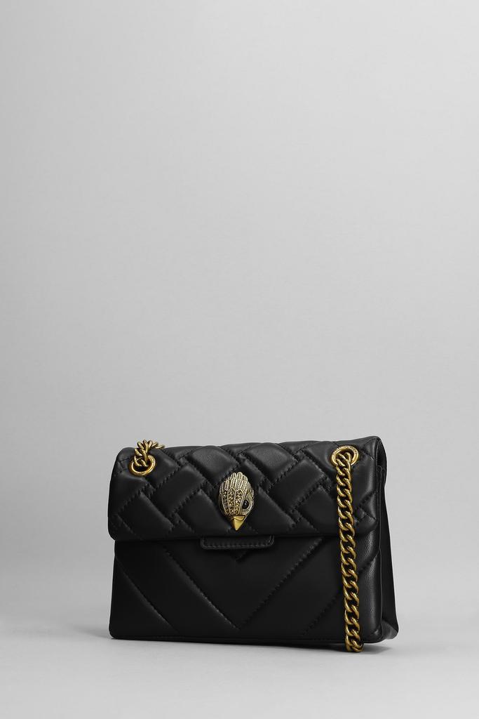 Kurt Geiger Mini Kensington X Shoulder Bag In Black Leather商品第2张图片规格展示
