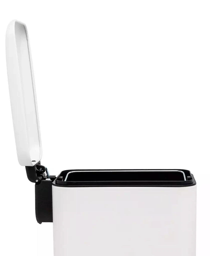 商品QualiaZero|Two 1.3 Gallon Slim Step On Trash Can Set, 2 Pieces, Twin Pack,价格¥202,第5张图片详细描述
