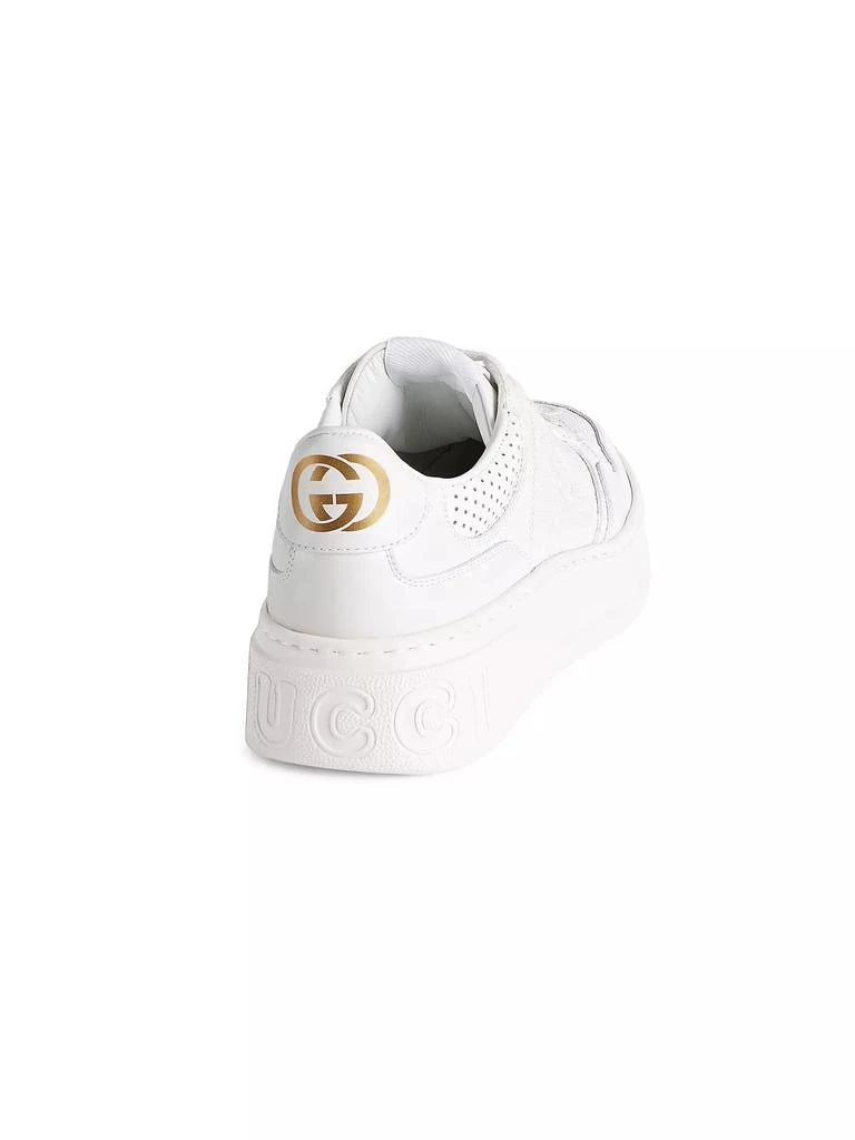 商品Gucci|GG Embossed Leather Sneakers,价格¥7377,第3张图片详细描述