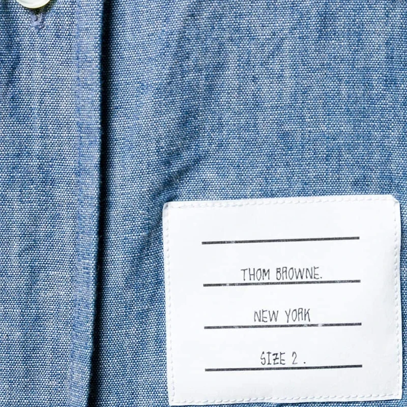 Thom Browne 4条纹饰直身钱布雷衬衫 MWL272E-00111-450 商品