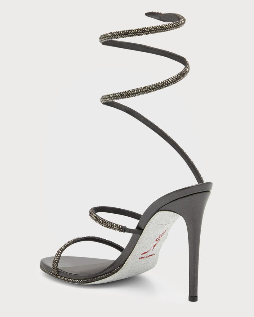 Cleo Snake Strass Stiletto Sandals商品第4张图片规格展示