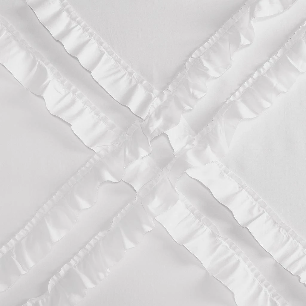 商品Intelligent Design|Kacie Diamond Ruffles Shower Curtain,价格¥265,第2张图片详细描述