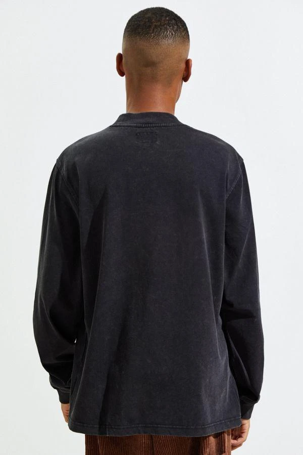 Stussy Big Stock Logo Mock Neck Long Sleeve Tee 卫衣 商品