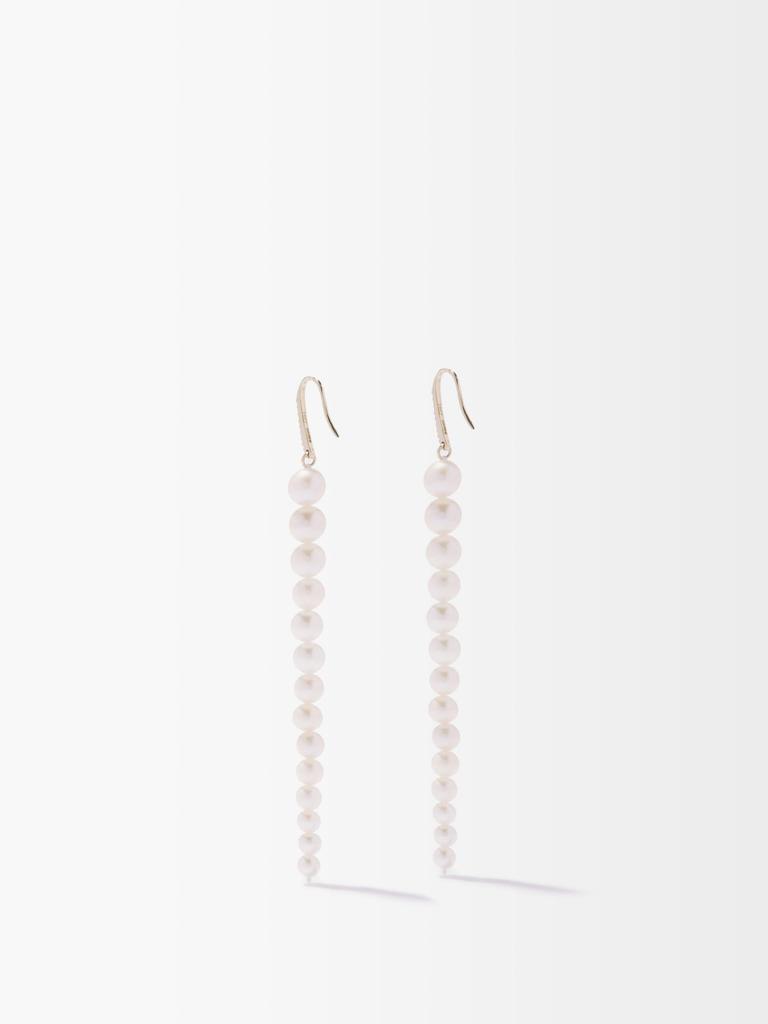 商品MATEO|Diamond, pearl & 14kt gold earrings,价格¥6963,第1张图片
