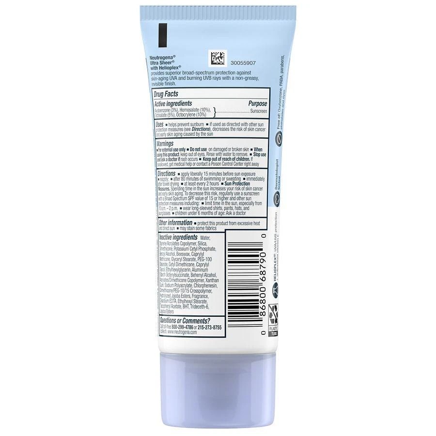 商品Neutrogena|Ultra Sheer Dry-Touch SPF 55 Sunscreen Lotion,价格¥111,第3张图片详细描述