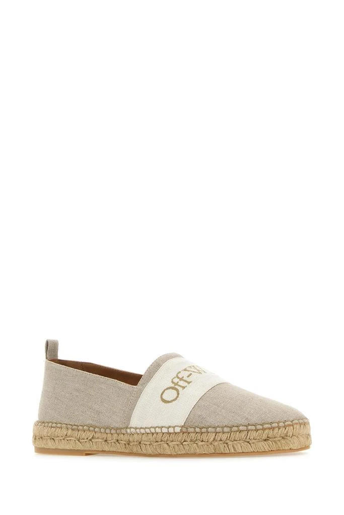 商品Off-White|Sand canvas Bookish espadrilles,价格¥1738,第1张图片