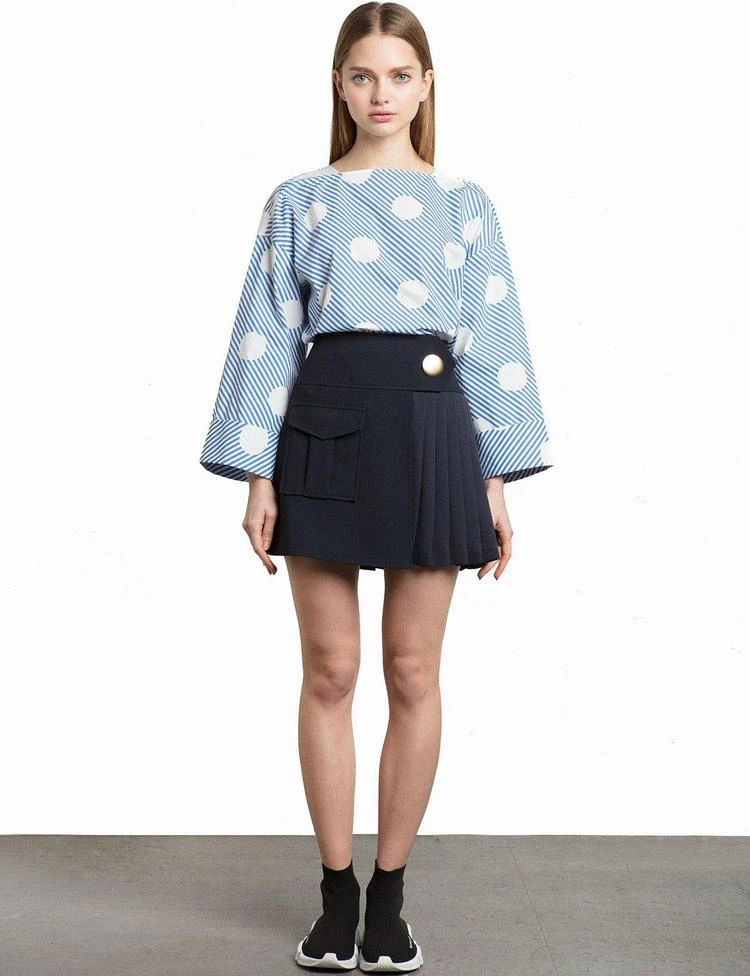 商品Pixie Market|Polka Dot Striped Top,价格¥440,第1张图片