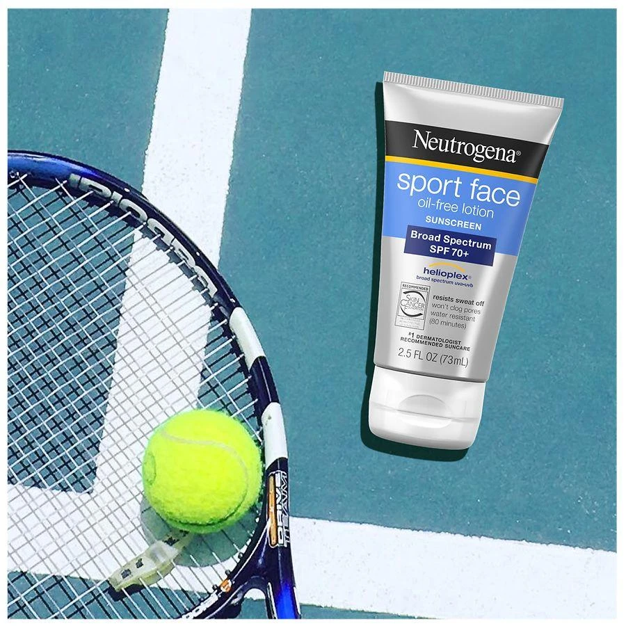 商品Neutrogena|Sport Face Oil-Free Lotion Sunscreen, SPF 70+,价格¥118,第5张图片详细描述